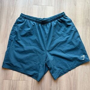 Gymshark Blue Athletic Shorts Lightweight Elastic Fit